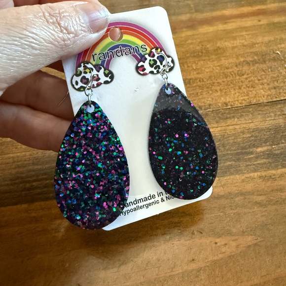 Jewelry - Glitter Teardrop Earrings
